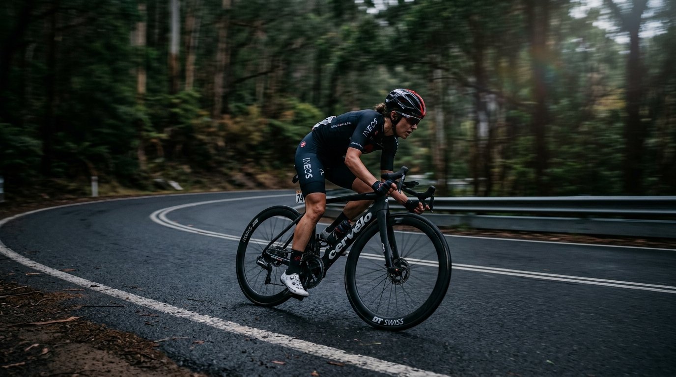 Cyclist in Motion